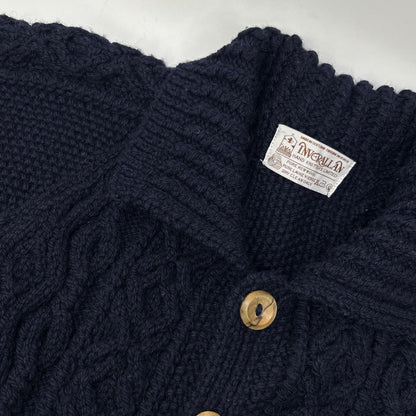 INVERALLAN Inberallan 90's Tag Navy 3A Lumber Cardigan Top
