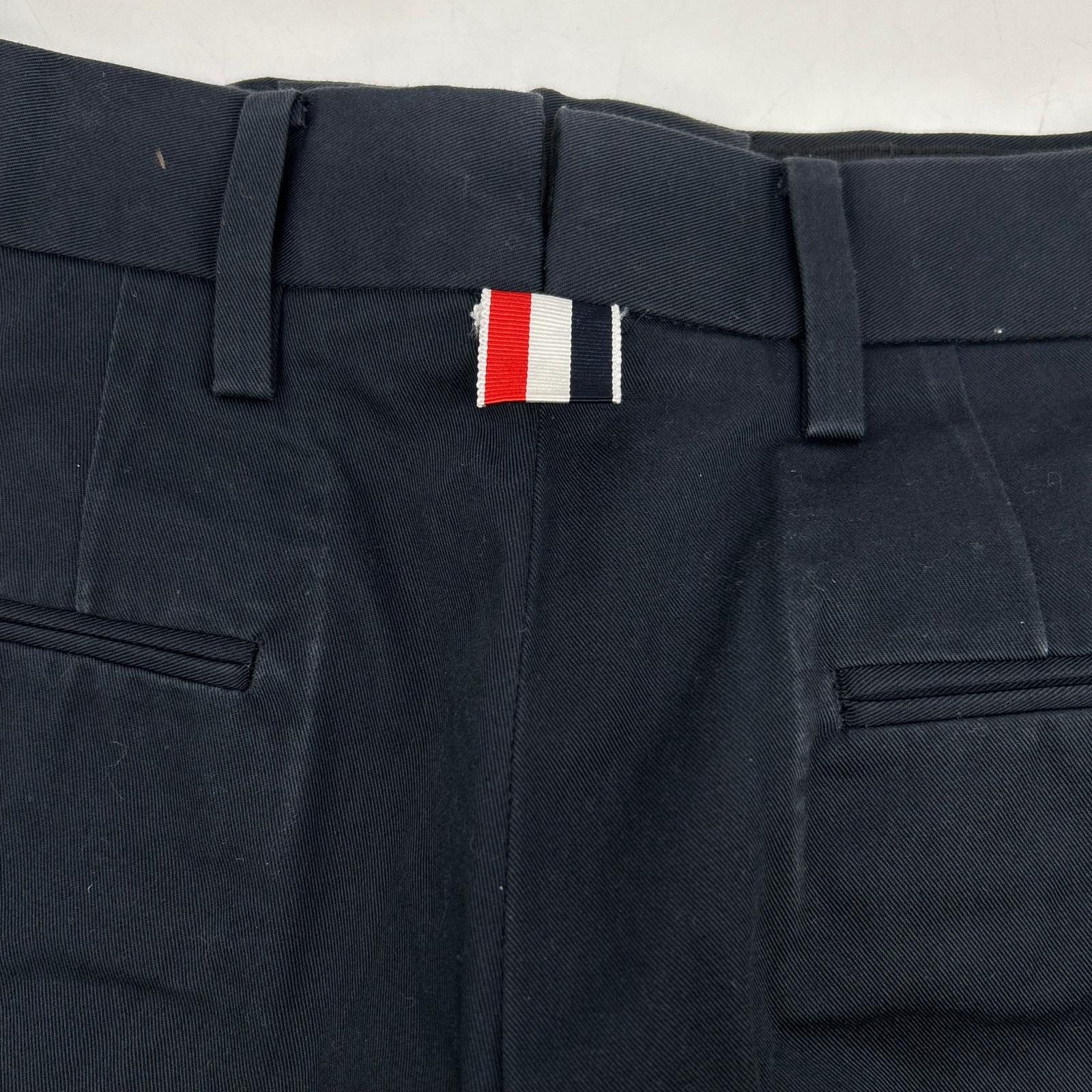 THOM BROWNE トムブラウン MTU165AW7022 ネイビー チノ ハーフパンツ ボトムス