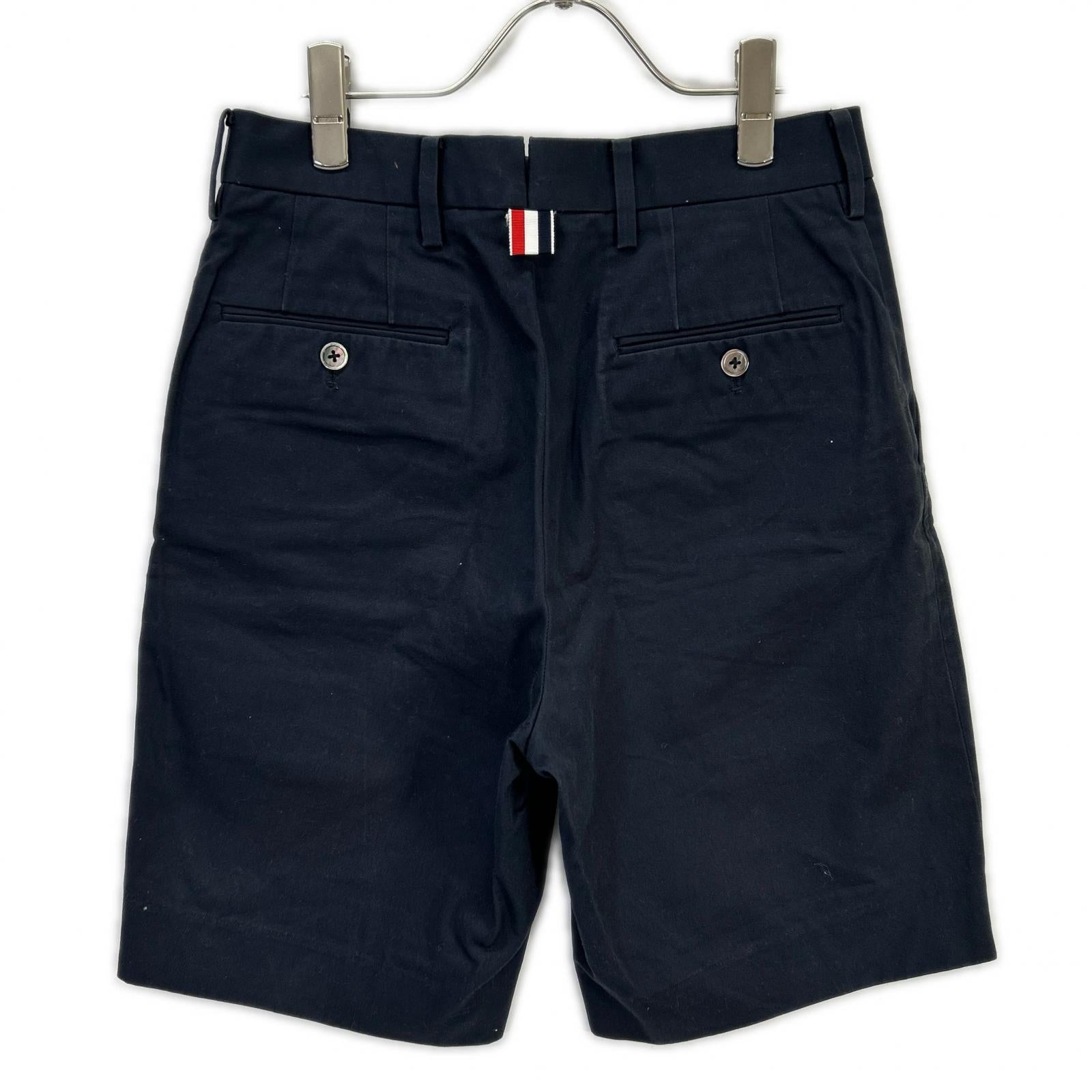 THOM BROWNE トムブラウン MTU165AW7022 ネイビー チノ ハーフパンツ ボトムス