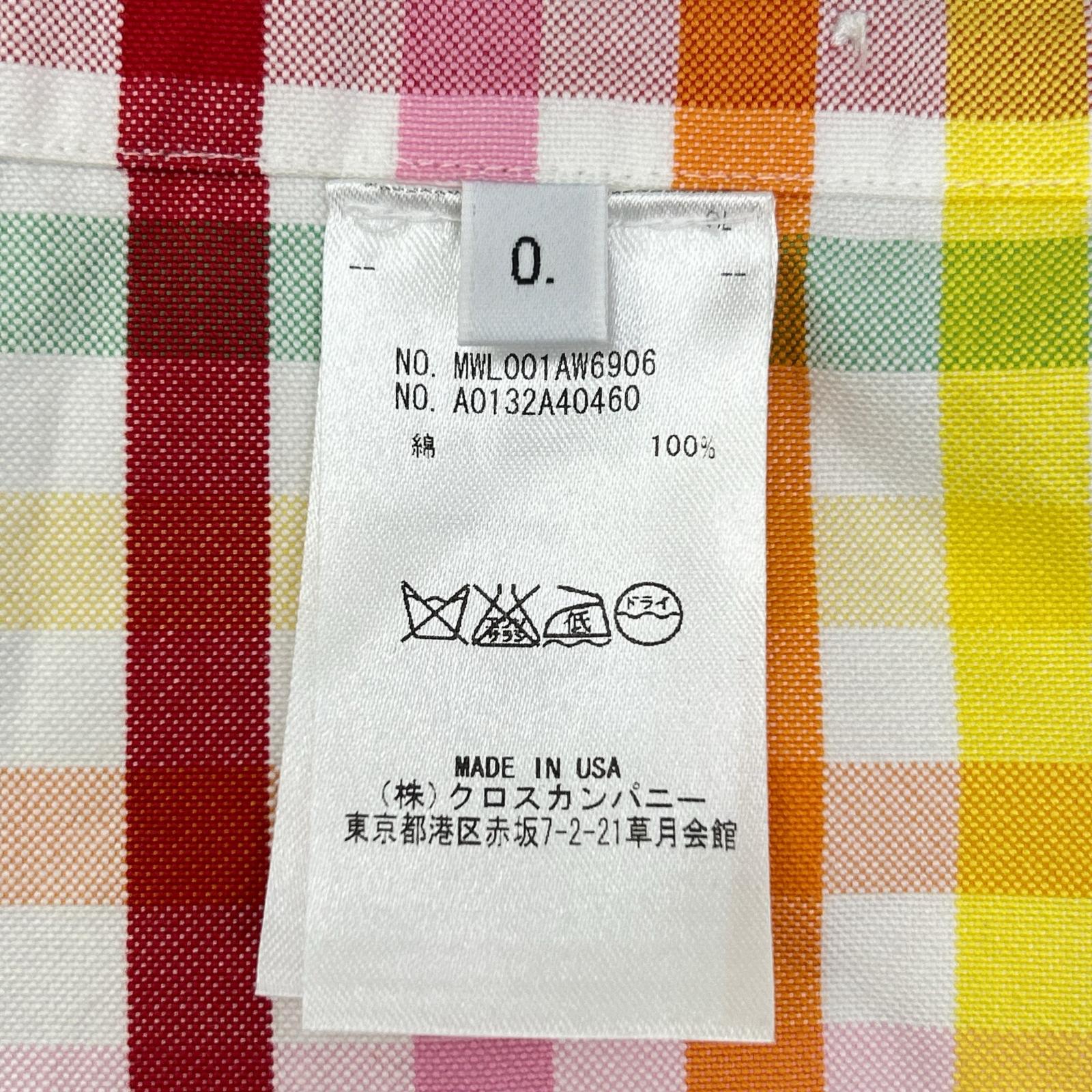 THOM BROWNE トムブラウン マルチカラー BDシャツ トップス