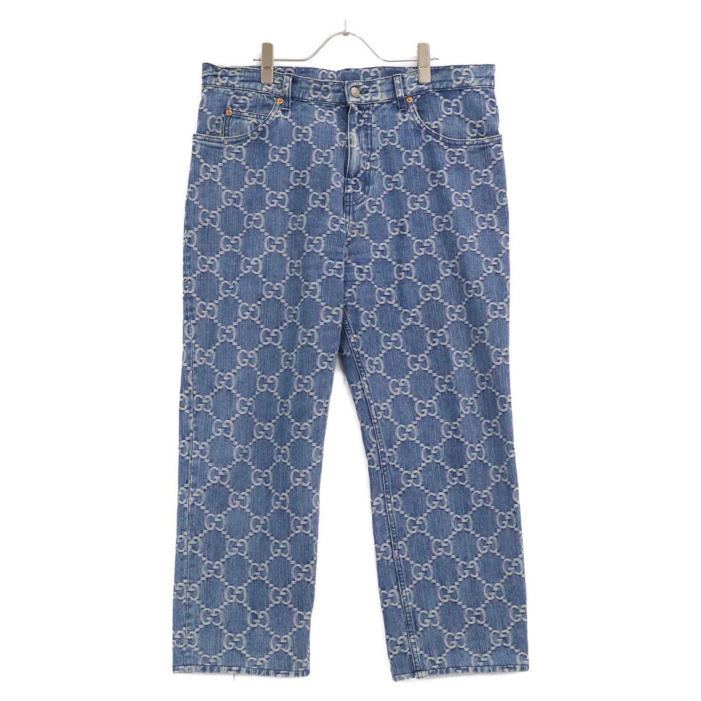 GUCCI グッチ 【国内正規】623953 GGジャガード ジップフライ デニムパンツ ボトムス