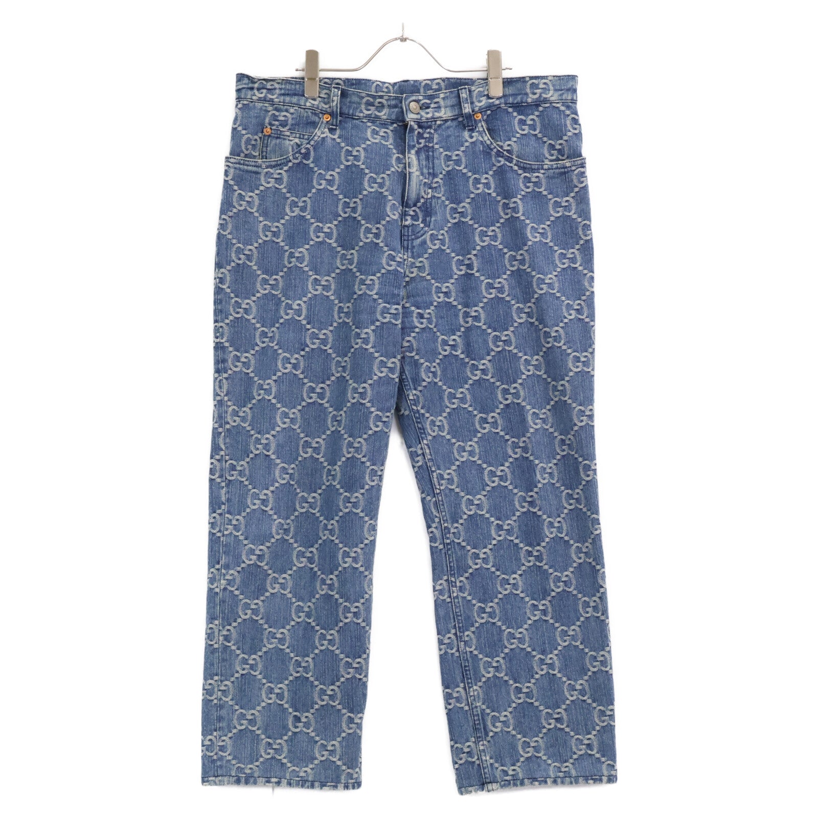 GUCCI グッチ 【国内正規】623953 GGジャガード ジップフライ デニムパンツ ボトムス