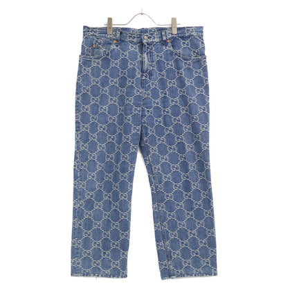 GUCCI グッチ 【国内正規】623953 GGジャガード ジップフライ デニムパンツ ボトムス