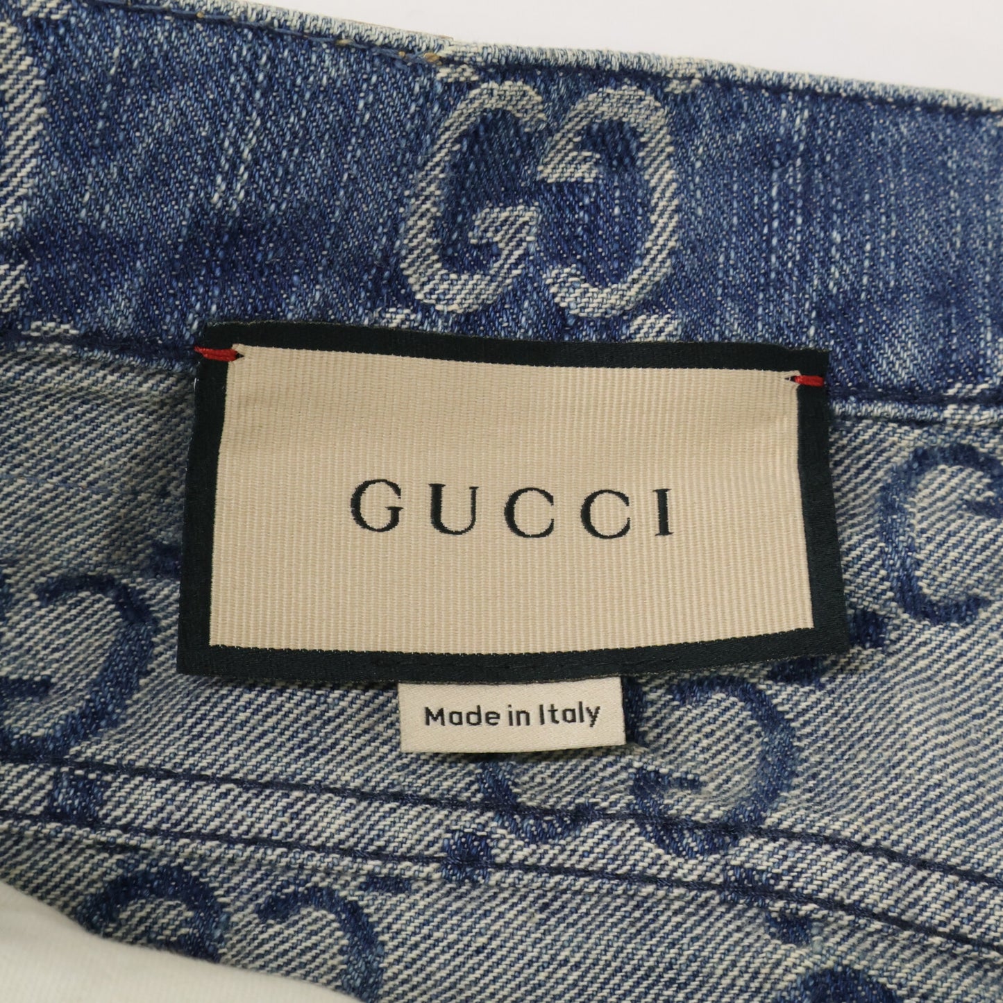 GUCCI グッチ 【国内正規】623953 GGジャガード ジップフライ デニムパンツ ボトムス