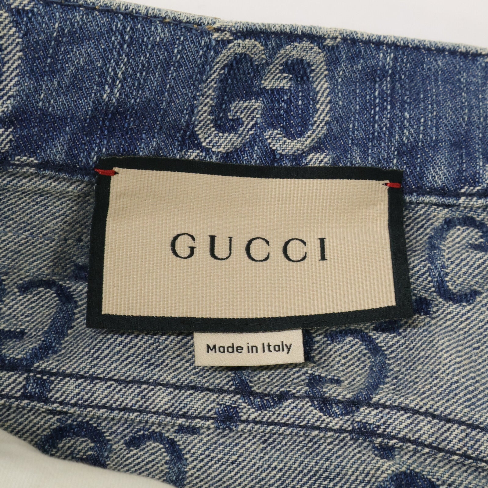 GUCCI グッチ 【国内正規】623953 GGジャガード ジップフライ デニムパンツ ボトムス