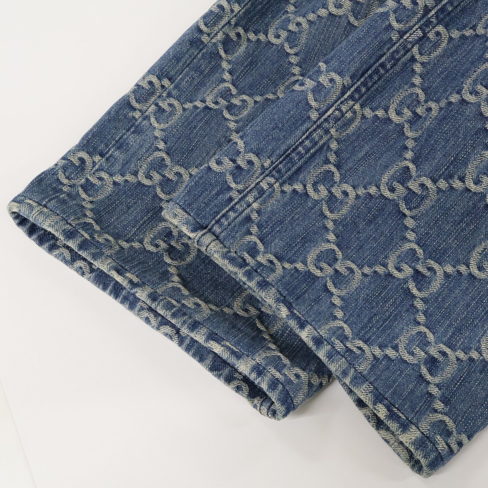GUCCI グッチ 【国内正規】623953 GGジャガード ジップフライ デニムパンツ ボトムス