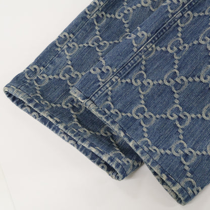 GUCCI グッチ 【国内正規】623953 GGジャガード ジップフライ デニムパンツ ボトムス