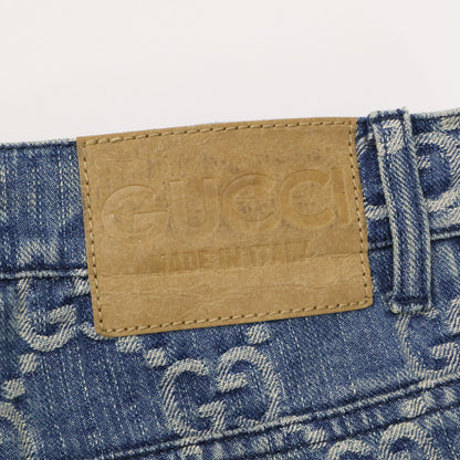 GUCCI グッチ 【国内正規】623953 GGジャガード ジップフライ デニムパンツ ボトムス