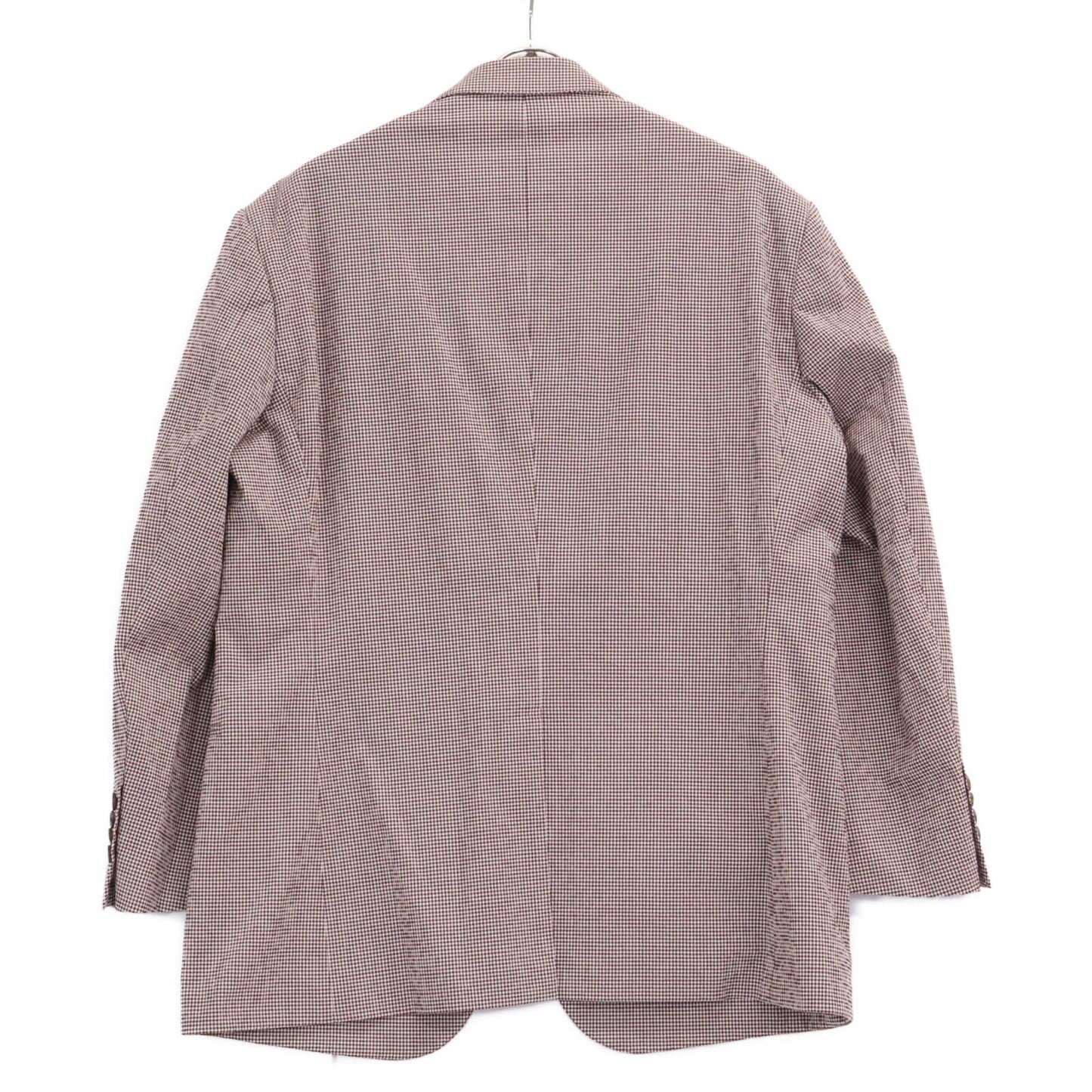 HERMES 【Excellent Condition/Domestic Authentic】G19821 Check Seersucker Silk Blend 2B Tailored Jacket