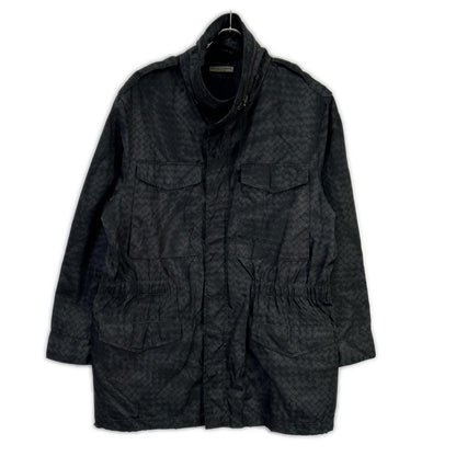 BOTTEGA VENETA 宝缇嘉 黑色Intreprint尼龙拉链大衣 大衣
