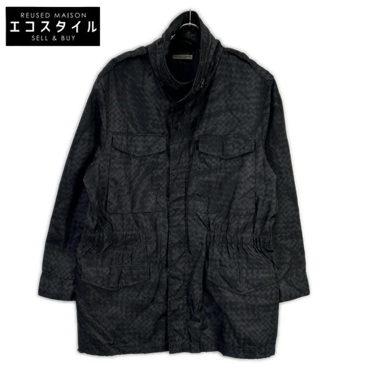 BOTTEGA VENETA ボッテガヴェネタ ブラック イントレプリント ナイロンジップコート コート