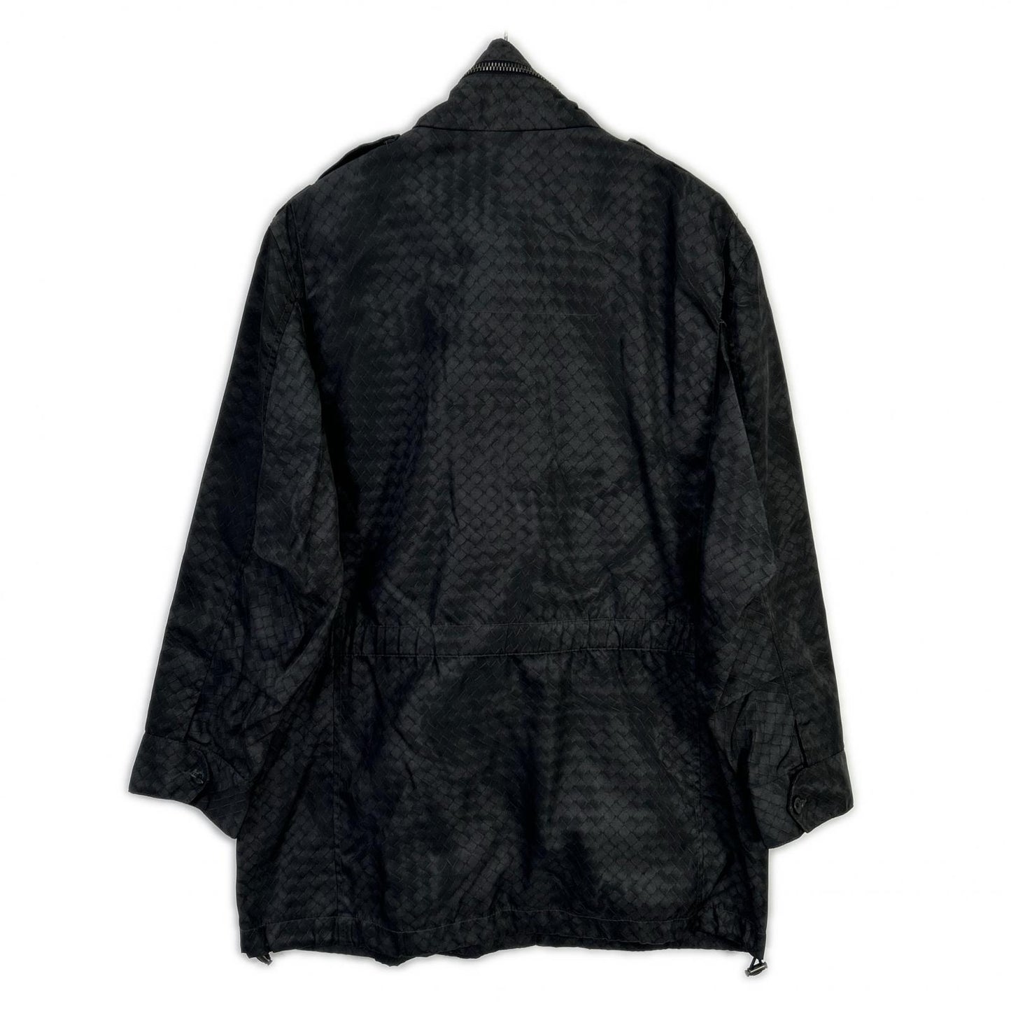 BOTTEGA VENETA 宝缇嘉 黑色Intreprint尼龙拉链大衣 大衣