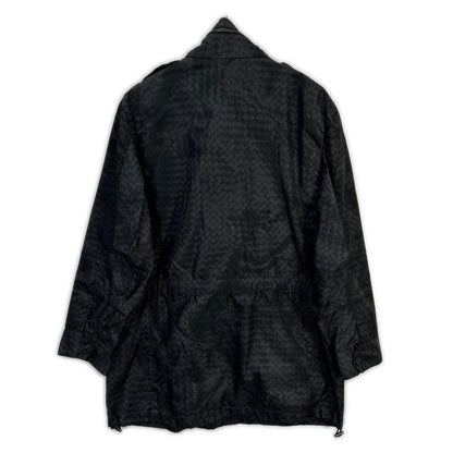 BOTTEGA VENETA 宝缇嘉 黑色Intreprint尼龙拉链大衣 大衣