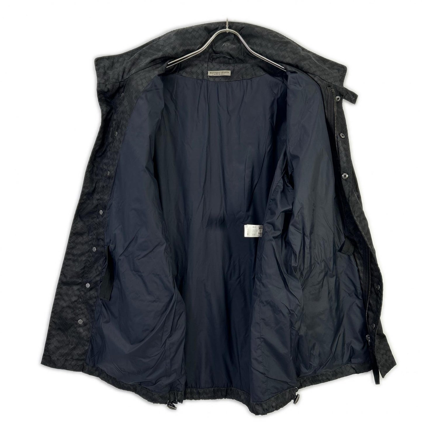 BOTTEGA VENETA 宝缇嘉 黑色Intreprint尼龙拉链大衣 大衣