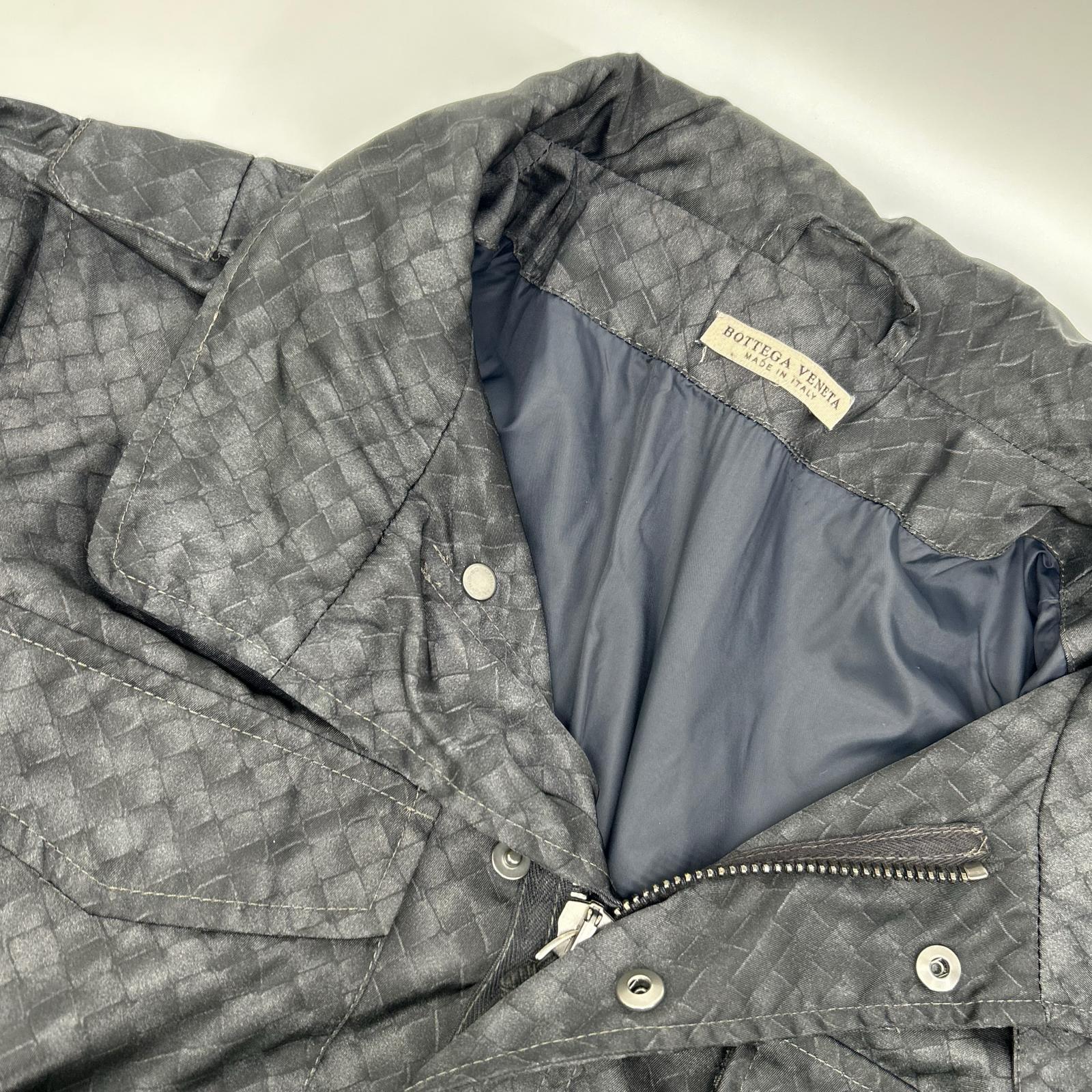 BOTTEGA VENETA ボッテガヴェネタ ブラック イントレプリント ナイロンジップコート コート