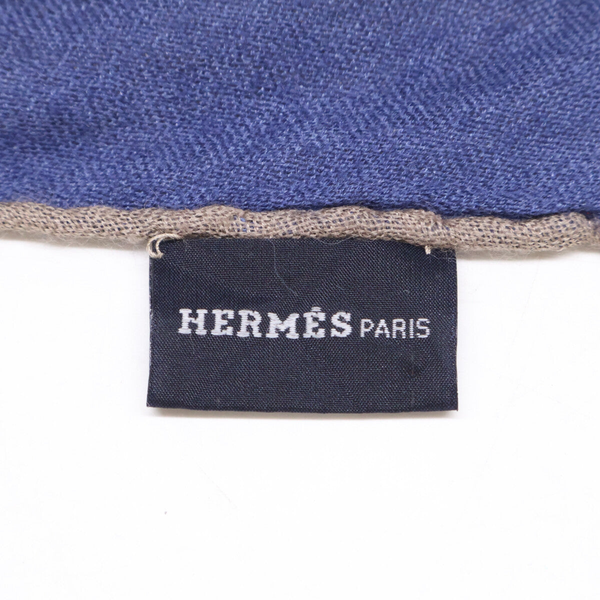 HERMES エルメス シェーヌダンクル柄 カシミヤ/シルク ストール