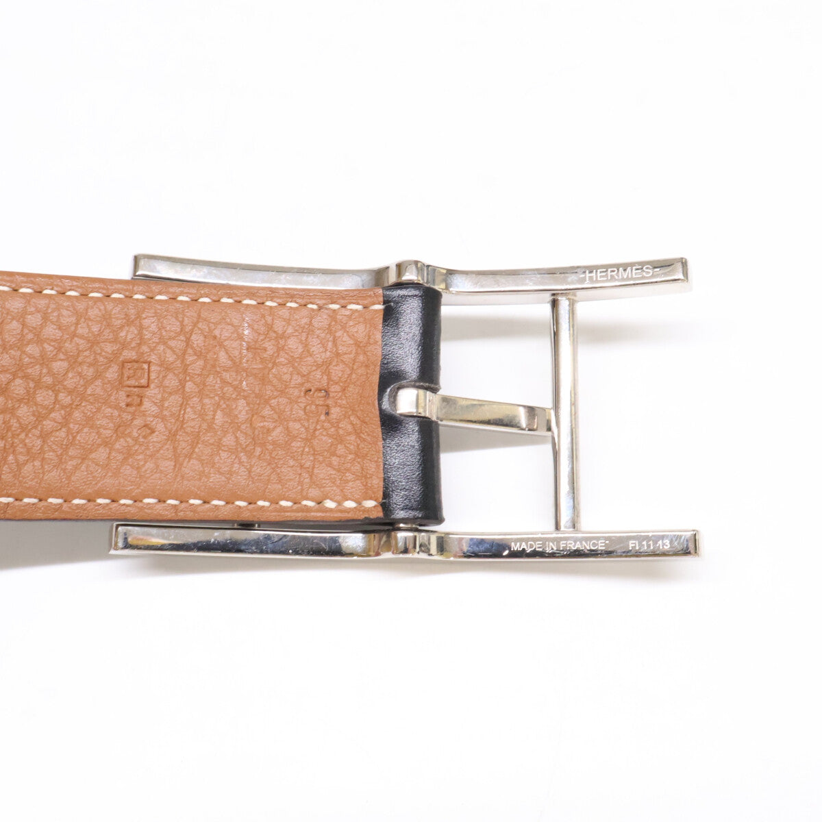 HERMES エルメス カンタン □R刻 ボックスカーフ/ヴォー・トーゴ リバーシブル ベルト