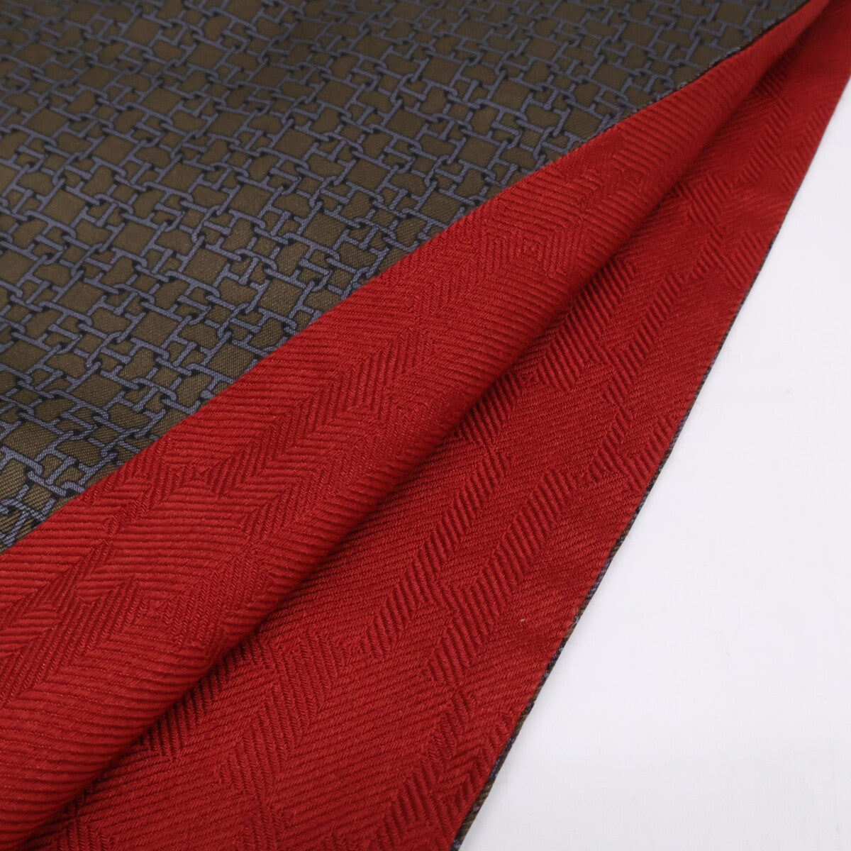 HERMES エルメス 【美品】総柄 シルクｘウール ストール ストール