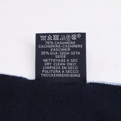 HERMES エルメス 【美品】総柄 カシミヤｘシルク マフラー