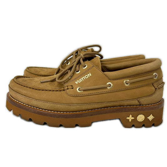 LOUIS VUITTON ルイヴィトン 【美品/23年製】LVレンジャーライン モノグラム ボートシューズ シューズ