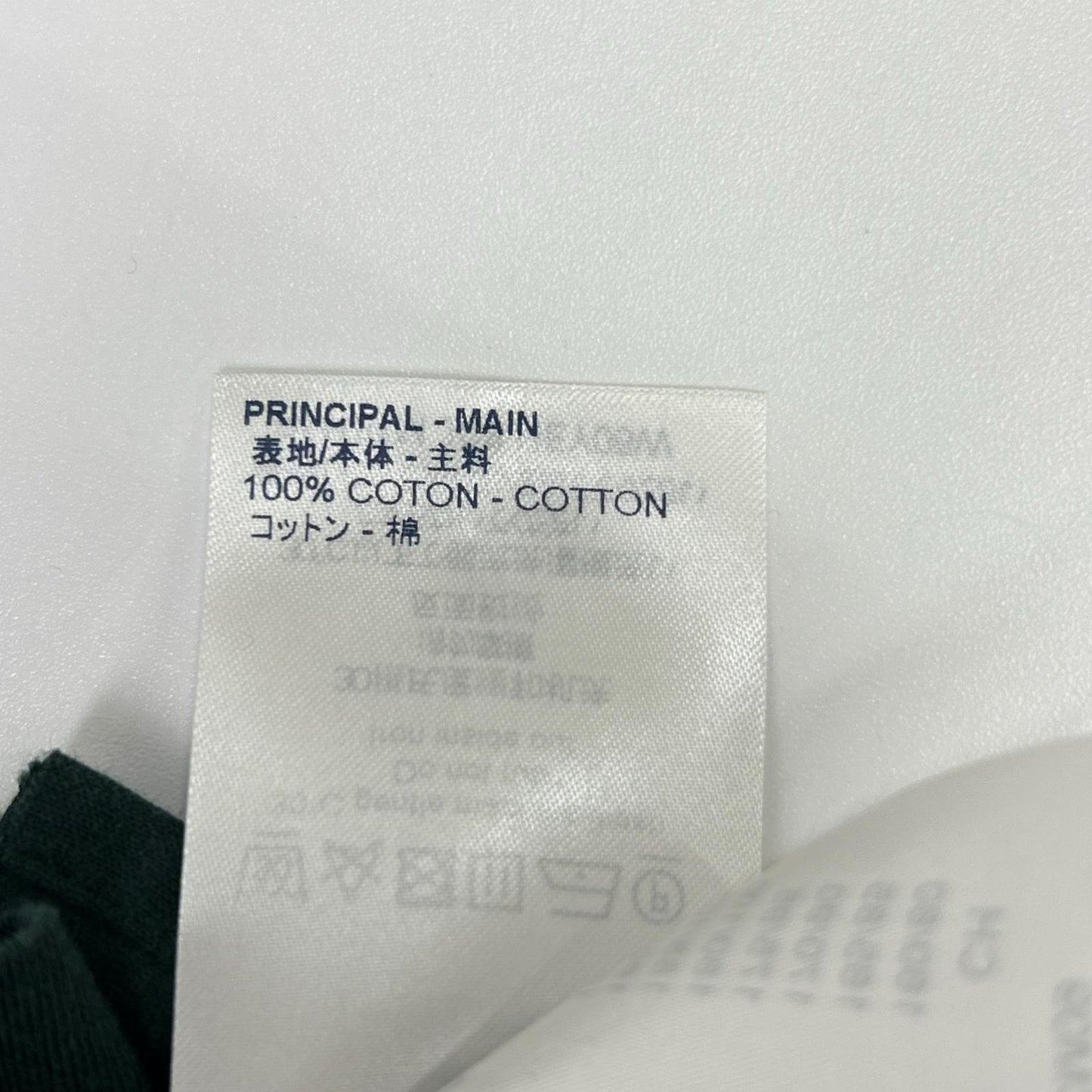 LOUIS VUITTON ルイヴィトン 18SS HEY06W ホワイト×グリーン オックスフォードシティロゴVネックTシャツ トップス
