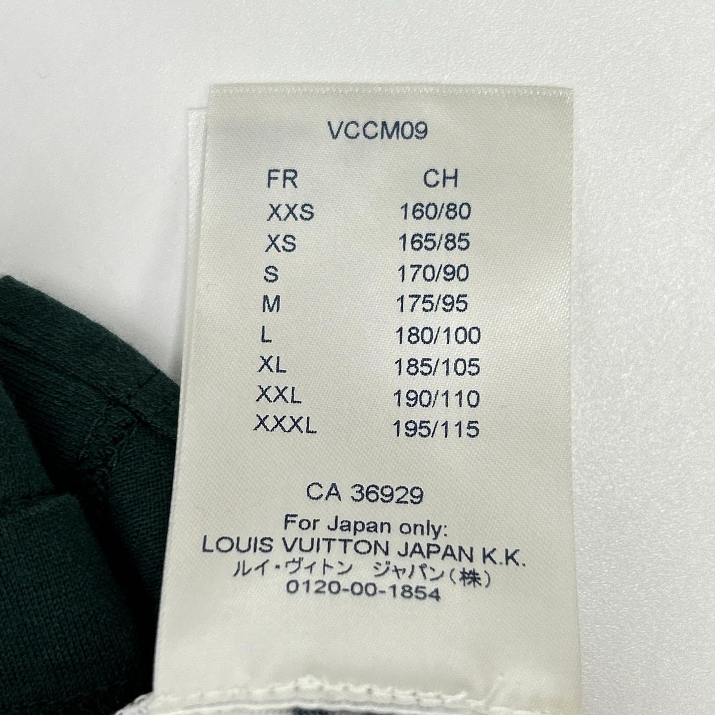 LOUIS VUITTON ルイヴィトン 18SS HEY06W ホワイト×グリーン オックスフォードシティロゴVネックTシャツ トップス