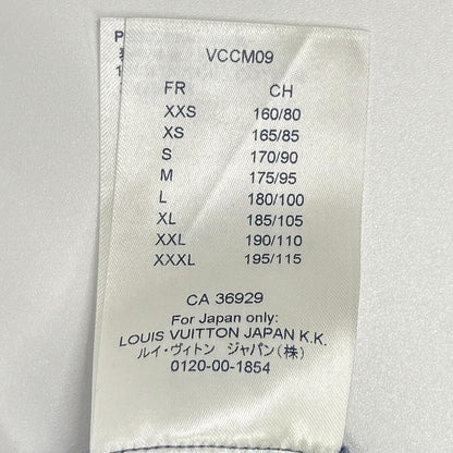 LOUIS VUITTON ルイヴィトン 18SS HEY06W ブルー×ネイビー オックスフォードシティロゴVネックTシャツ トップス