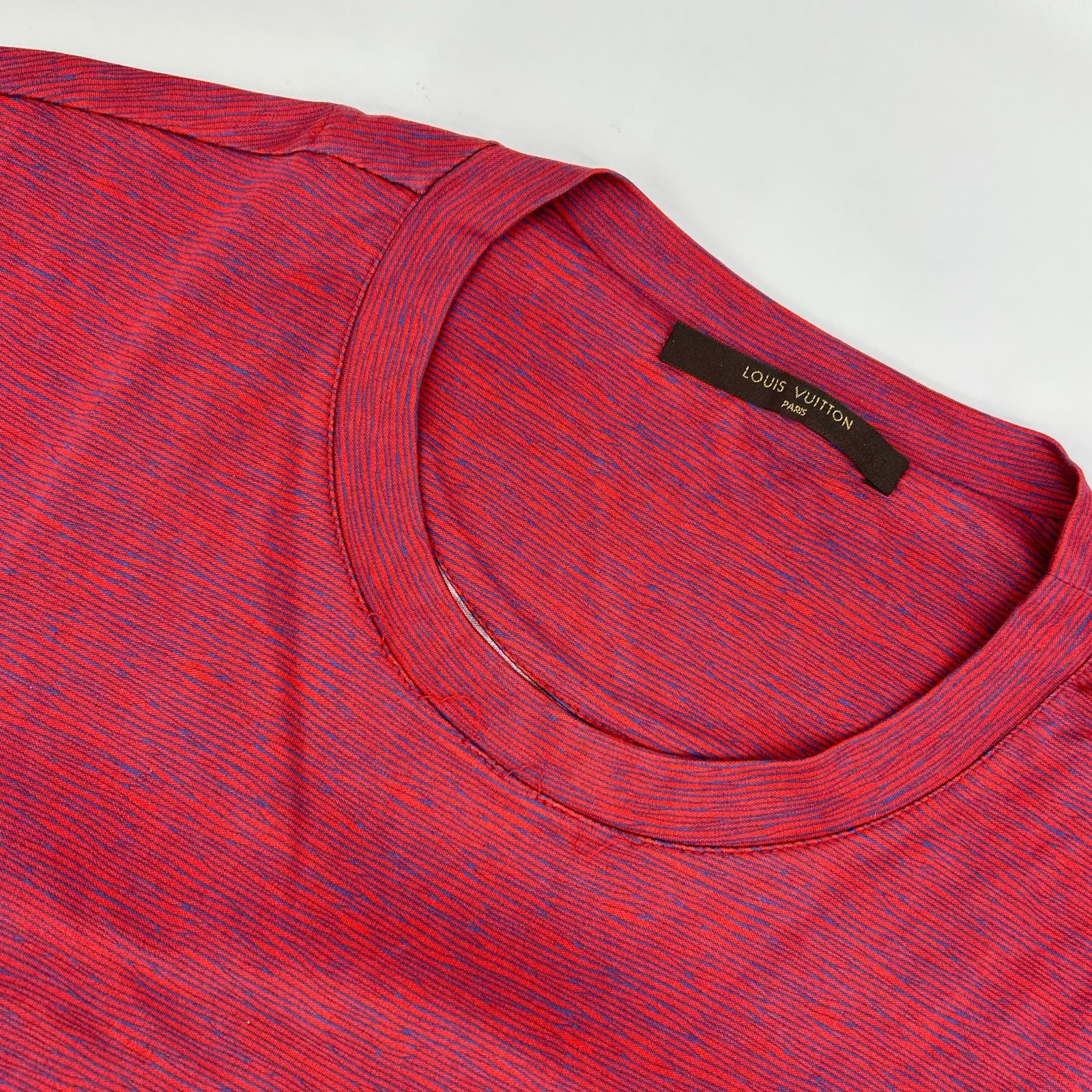 LOUIS VUITTON ルイヴィトン 16SS レッド エピ柄 コットン Tシャツ トップス