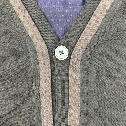 HERMES エルメス ダークグレー カシミヤ ニットベスト ベスト