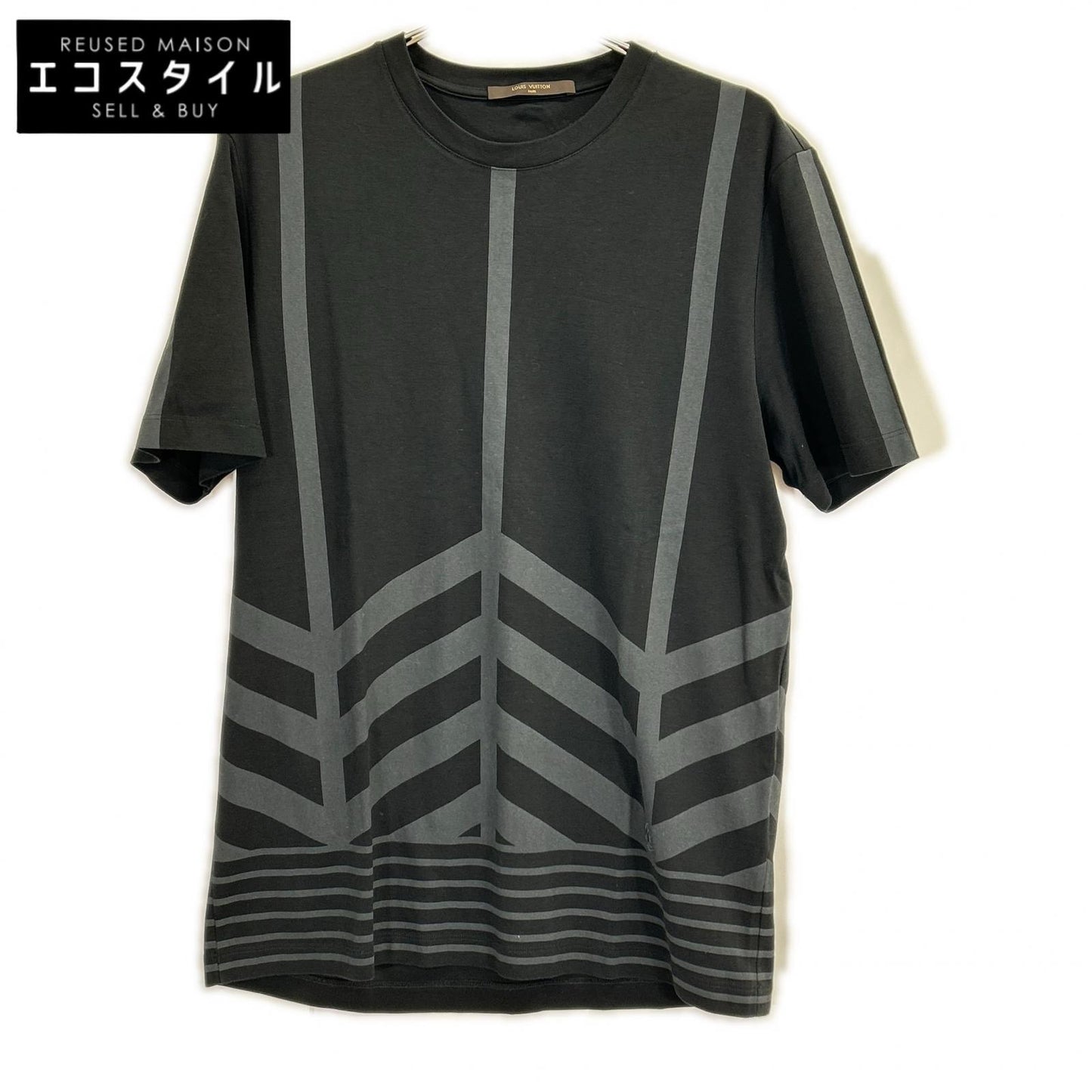 LOUIS VUITTON ルイヴィトン 16SS HAY23W ブラック コットン Tシャツ トップス