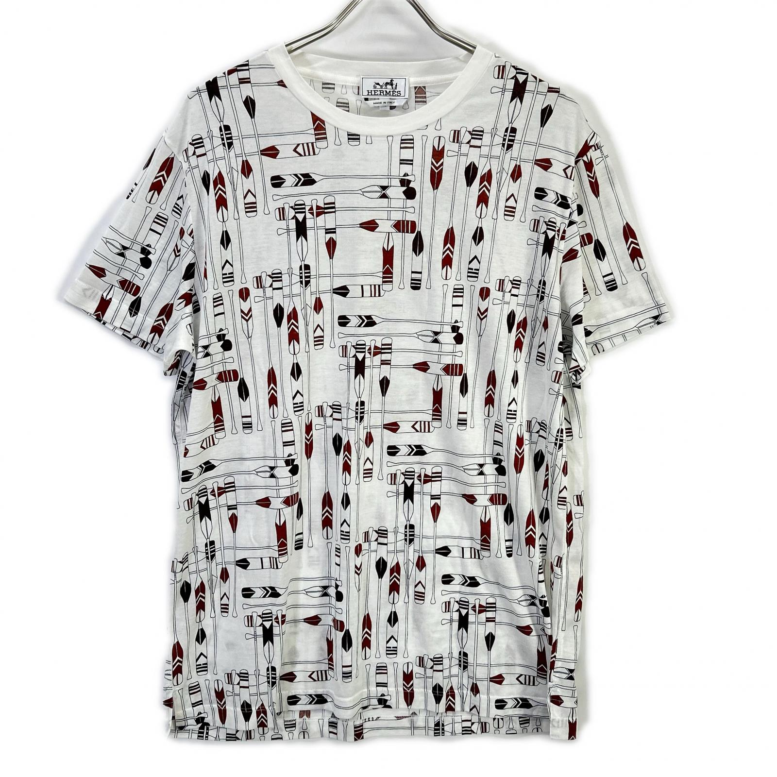 HERMES エルメス パドル柄 カットソー Tシャツ トップス