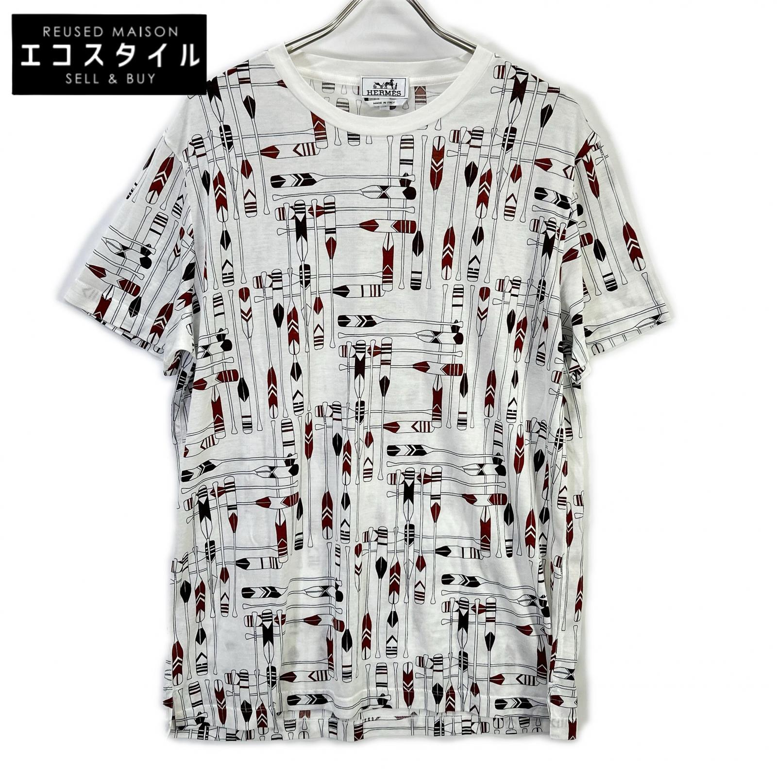 HERMES エルメス パドル柄 カットソー Tシャツ トップス