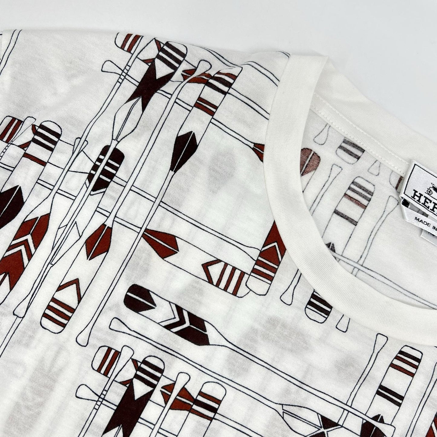 HERMES エルメス パドル柄 カットソー Tシャツ トップス