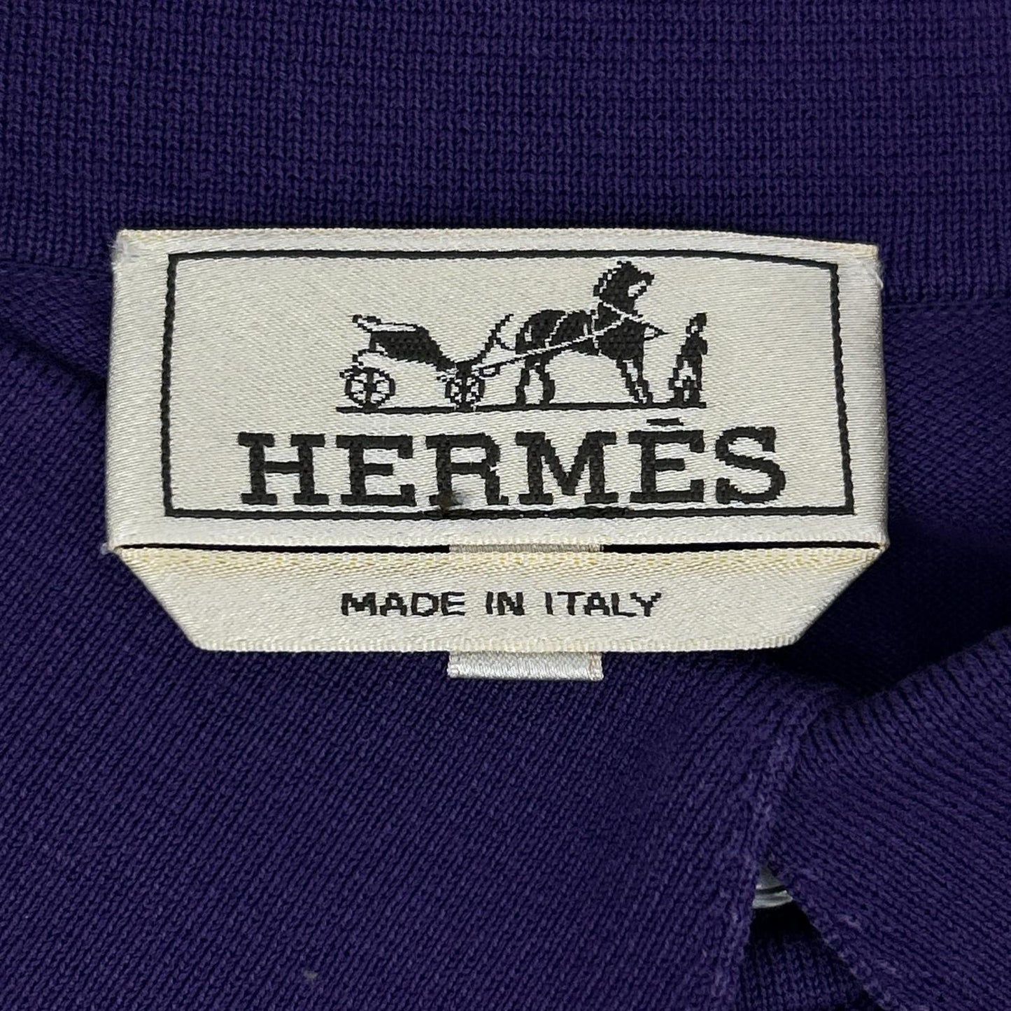 HERMES エルメス パープル ポロシャツ トップス