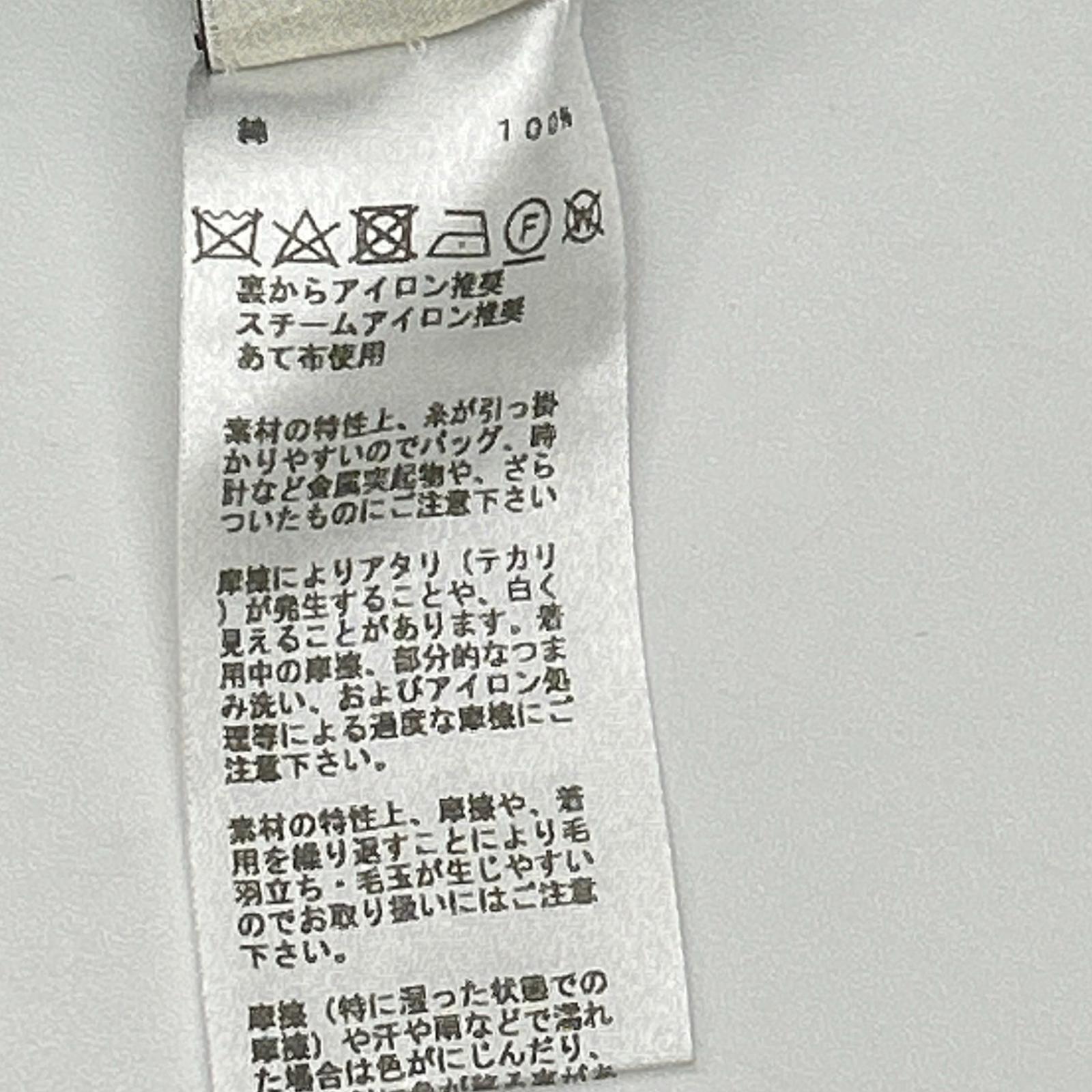 HERMES エルメス ブラック 鹿の子 H刺繍 Tシャツ トップス