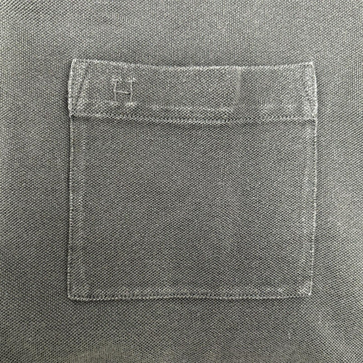 HERMES エルメス ブラック 鹿の子 H刺繍 Tシャツ トップス