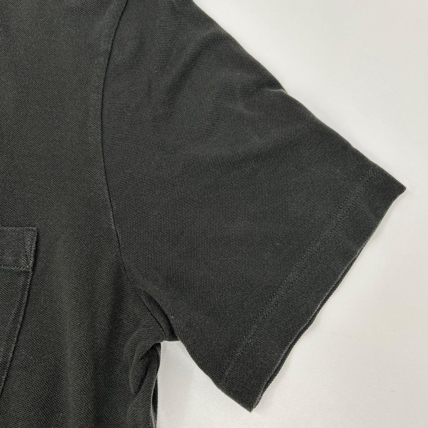 HERMES エルメス ブラック 鹿の子 H刺繍 Tシャツ トップス
