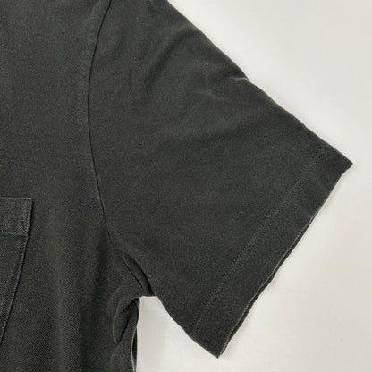 HERMES エルメス ブラック 鹿の子 H刺繍 Tシャツ トップス