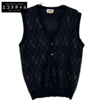 HERMES Hermès Black Chaine d'Ancre knit vest Vest