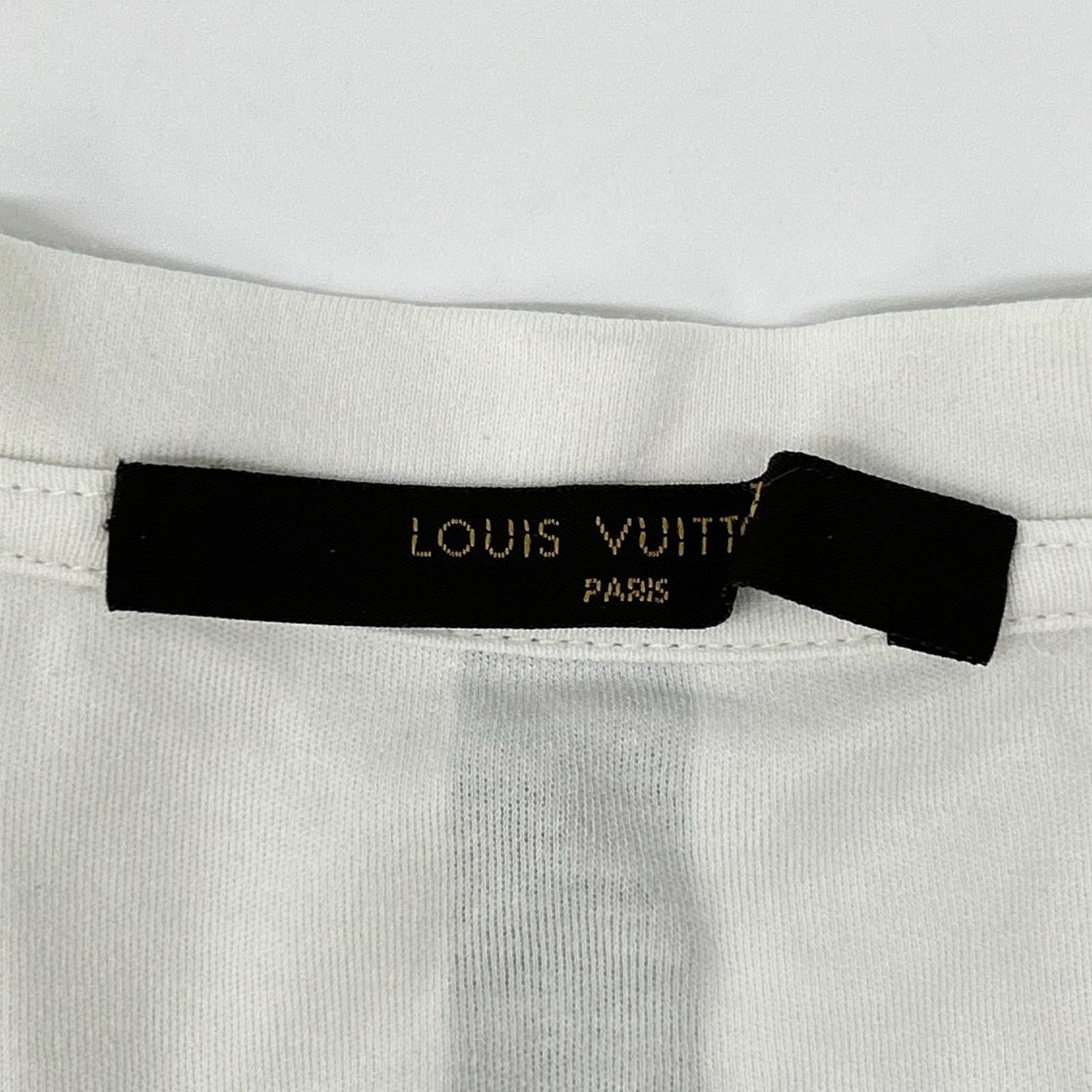 LOUIS VUITTON ルイヴィトン 16年SS RM162M CMS HAY23W ホワイト クルーネックTシャツ トップス