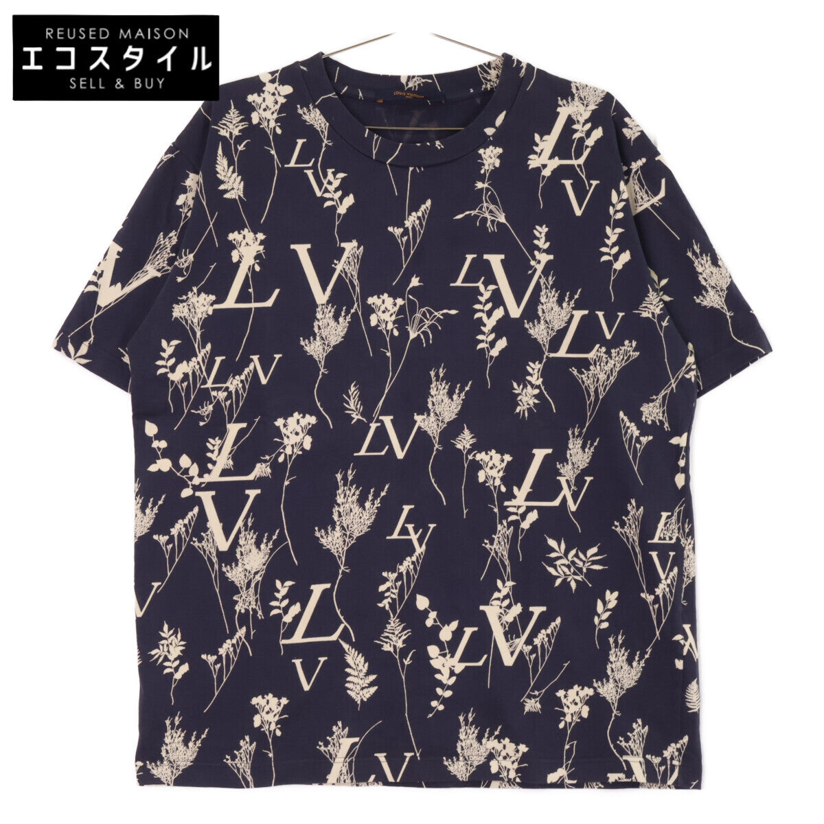 LOUIS VUITTON ルイヴィトン 【国内正規】RM202M UYM HJY04W LVリーフディスチャージ 半袖Tシャツ トップス