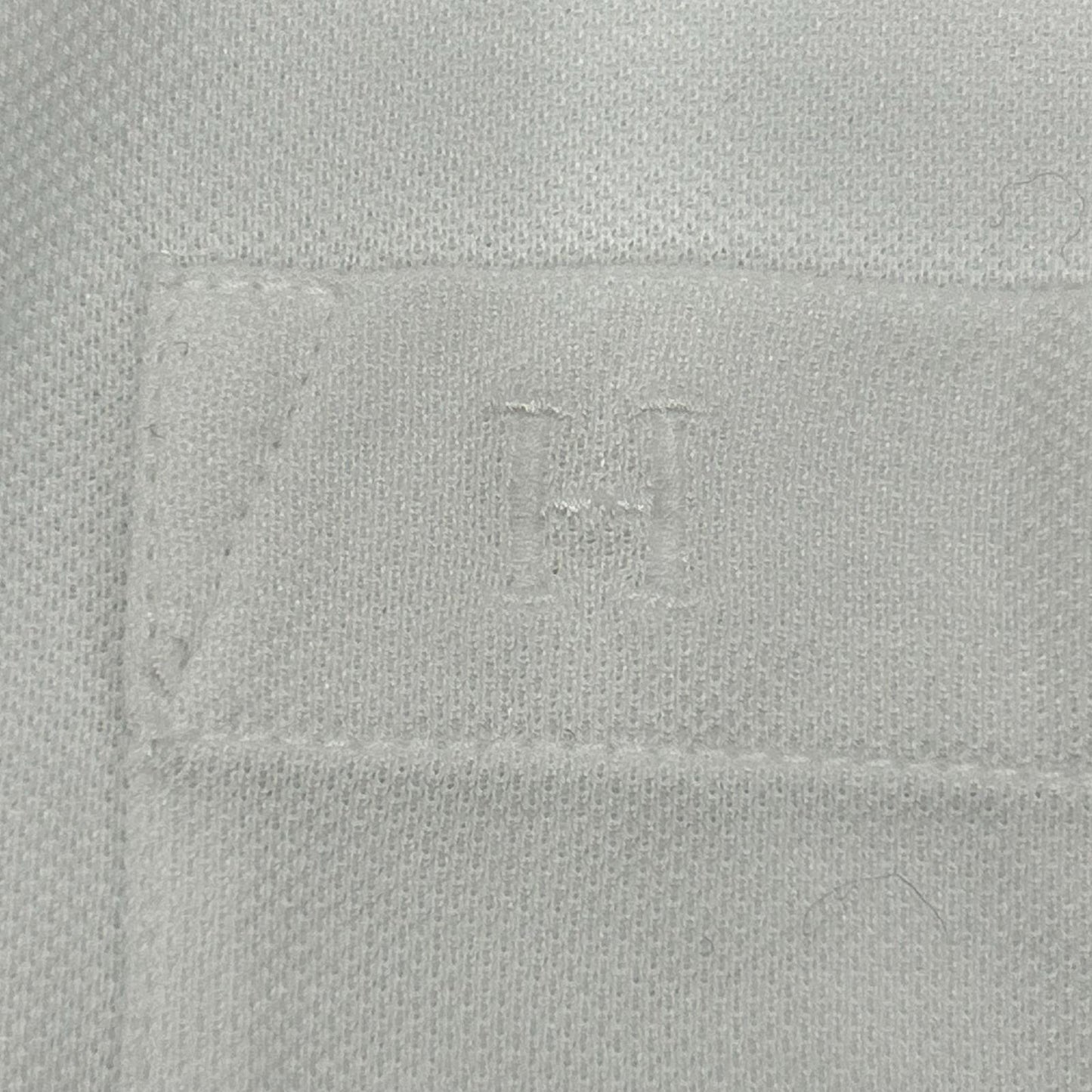 HERMES エルメス ホワイト 鹿の子Tシャツ Hロゴ刺繍 トップス