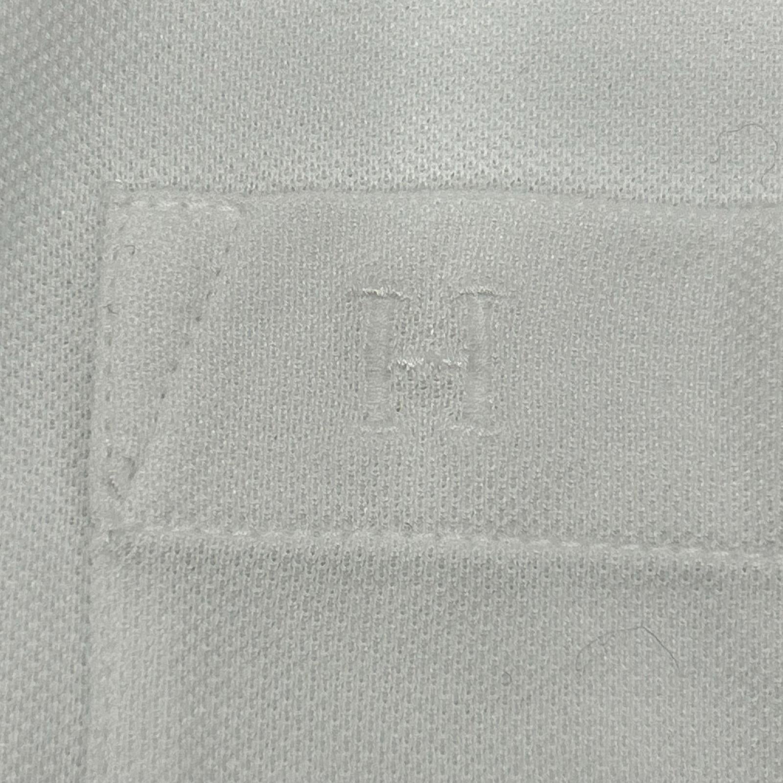 HERMES エルメス ホワイト 鹿の子Tシャツ Hロゴ刺繍 トップス