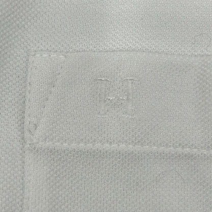 HERMES エルメス ホワイト 鹿の子Tシャツ Hロゴ刺繍 トップス