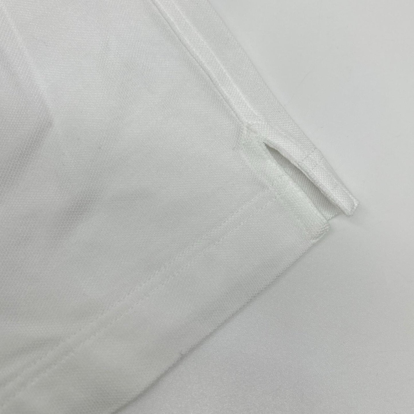 HERMES エルメス ホワイト 鹿の子Tシャツ Hロゴ刺繍 トップス