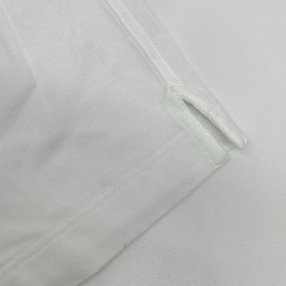 HERMES エルメス ホワイト 鹿の子Tシャツ Hロゴ刺繍 トップス