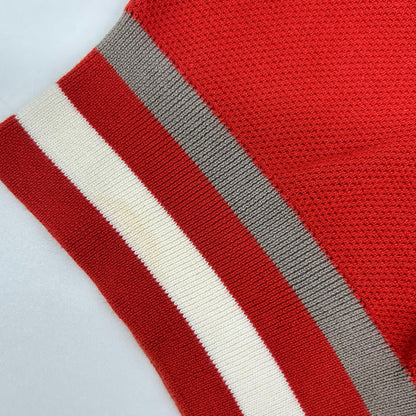 HERMES エルメス レッド コットン モックネック Tシャツ トップス
