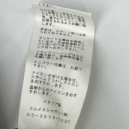 HERMES エルメス ブラウン スキッパーニットポロシャツ トップス