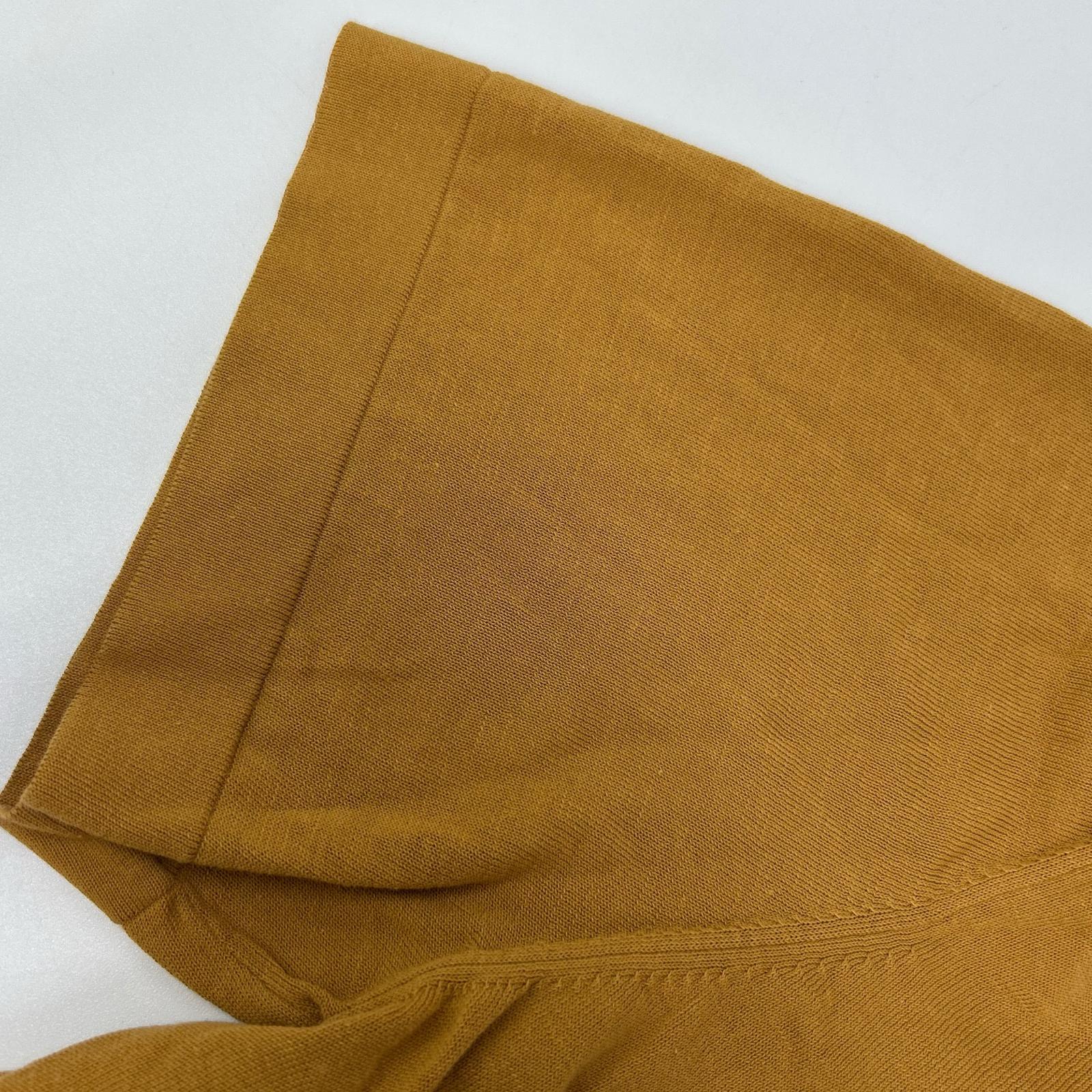HERMES エルメス ブラウン スキッパーニットポロシャツ トップス