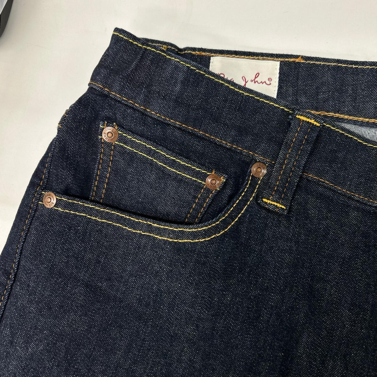 BIG JOHN ビッグジョン MMM134J インディゴ キャロットレッグ テーパード ストレッチデニムパンツ ボトムス
